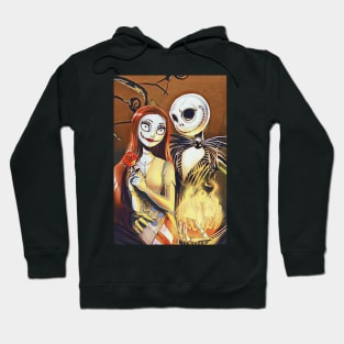 Jack and Sally, the nightmare before Christmas, jack halloween, Halloween Love Hoodie